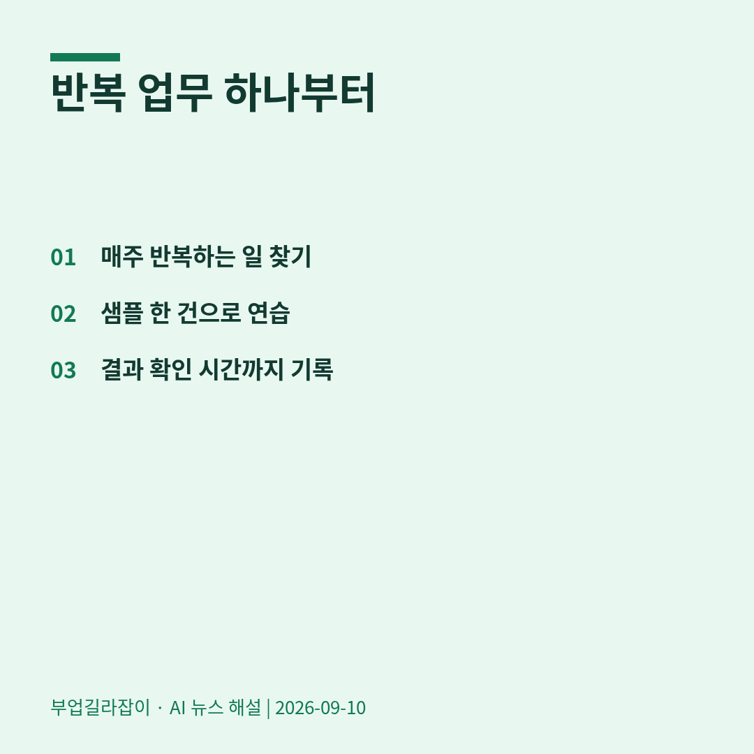[AI 뉴스 02] 소상공인 AI 활용, 홍보 글보다 먼저 줄일 반복 업무는?